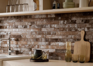 brickstone rustique red brick 2x18 matte kitchen 1070