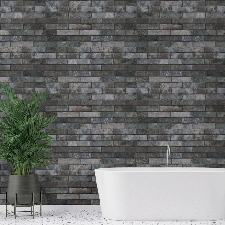 capella charcoal brick 2x10 brickstone porcelain b