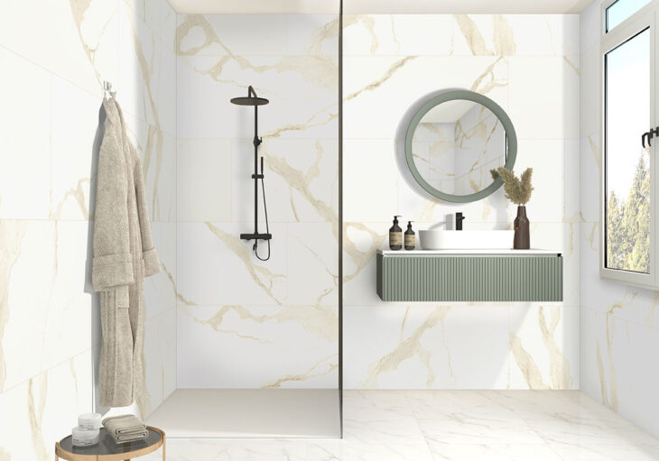 eden calacatta porcelain roomscene a