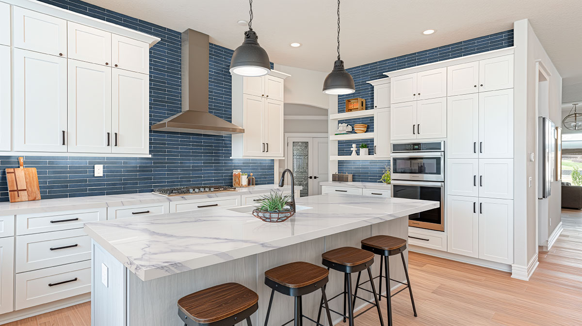 flamenco hale navy 2x18 glossy kitchen 1096