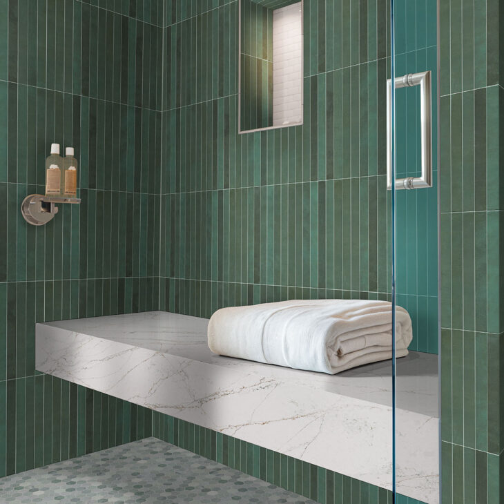 flamenco racing green 2x18 glossy bathroom 0725