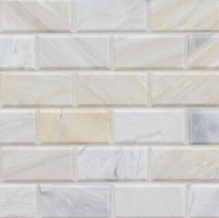 Athena Gold Beveled Tile 2×4