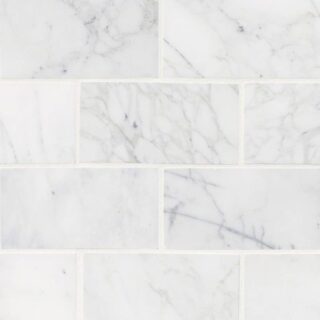 Calacatta Cressa White Subway Tile 2×4
