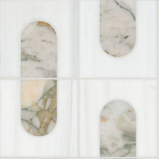 Bianco Dolomite Moderno Polished Mosaic