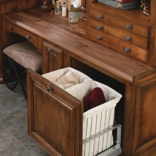 Aluminum Bottom Mount Wire Hamper